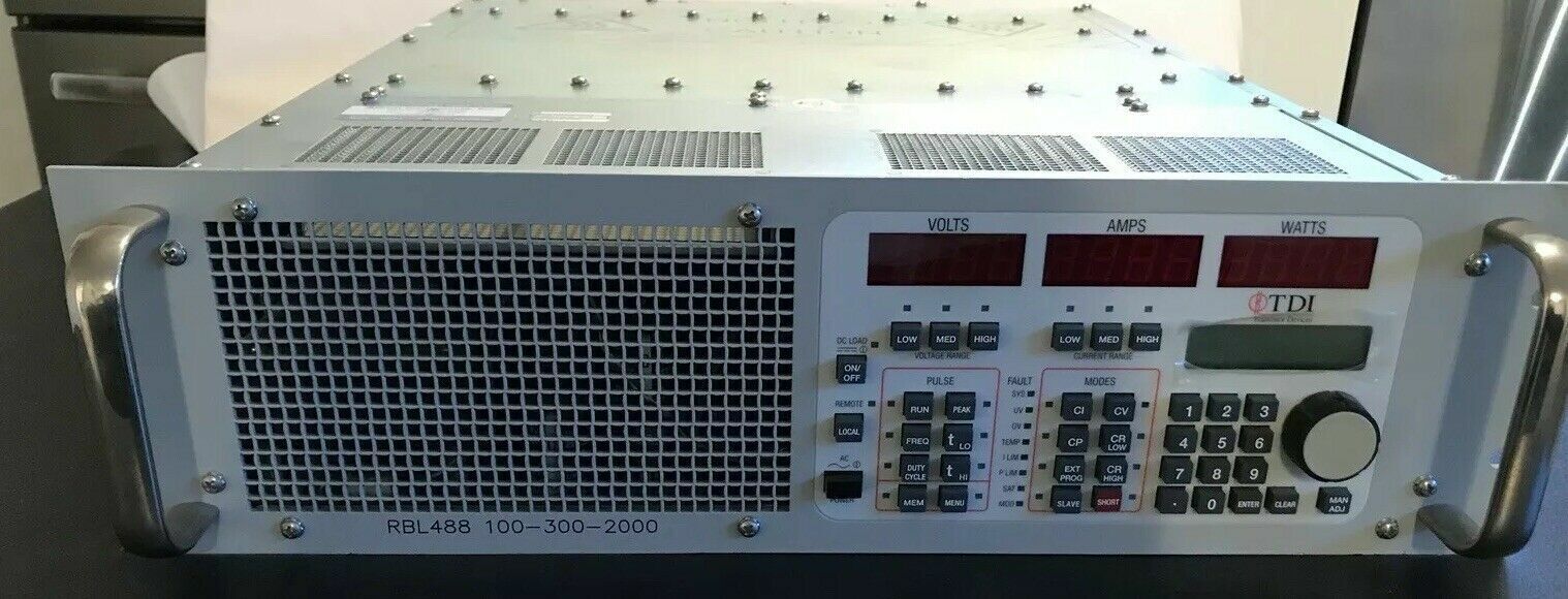TDI Dynaload RBL488 100-300-2000 DC Electronic Load w/GPIB 100% guaranteed! TDI Dynaload RBL488 100-300-2000 DC Electronic Load w/GPIB 100% guaranteed!